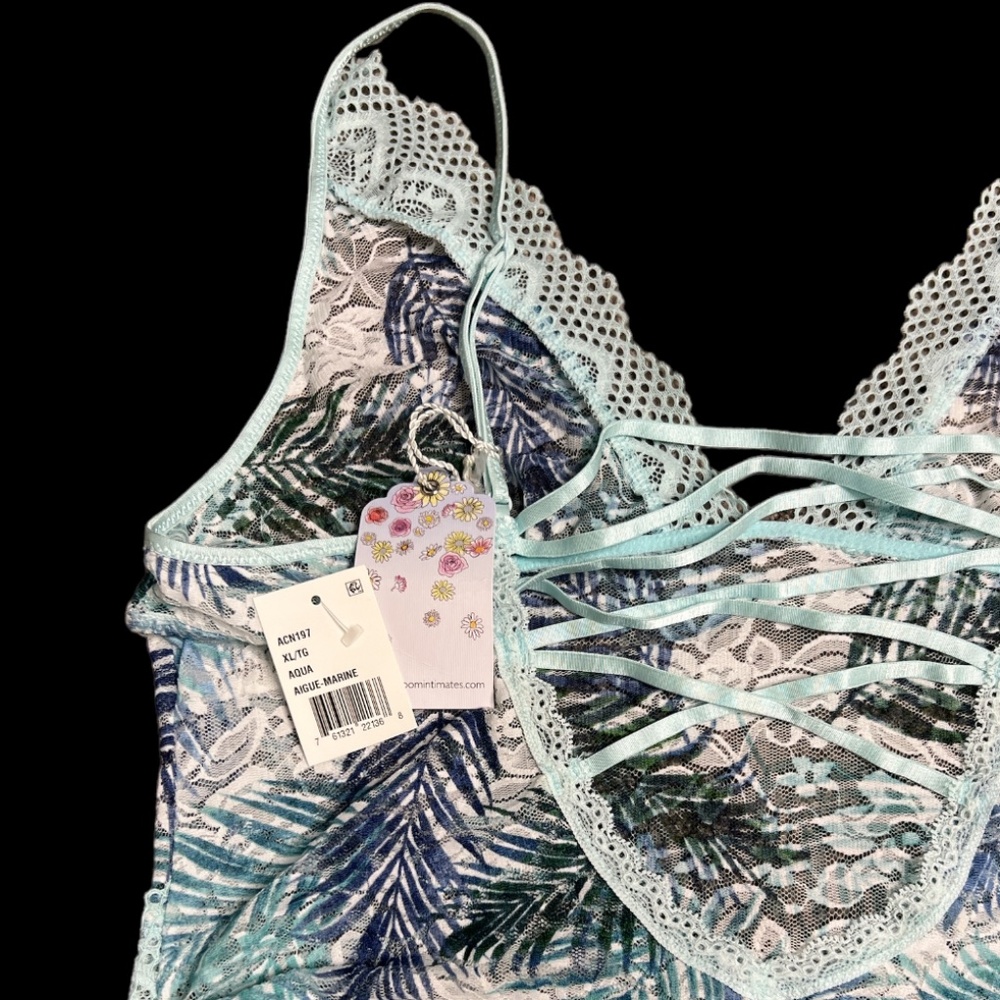 In Bloom by Jonquil Lingerie Blue Lace. NWOT Sexy - Picture 4 of 8